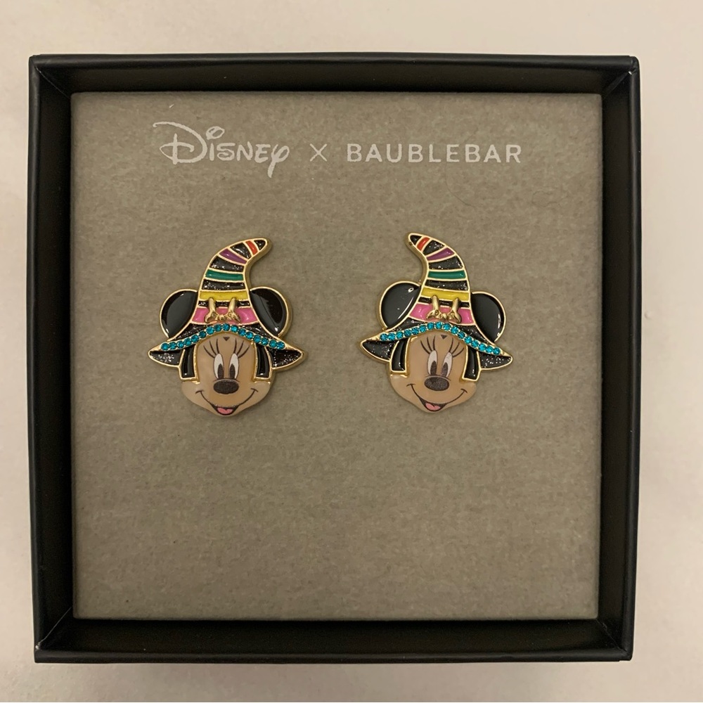 🏷️ Disney X BAUBLEBAR - Minnie Earrings - Wizard Hat - Brand New in Box